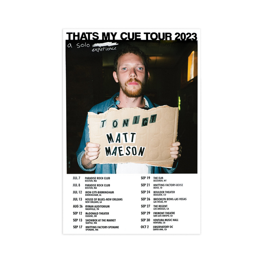 "That's My Cue" Tour Poster (12X18)